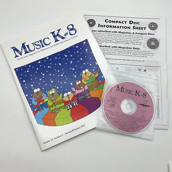 Music K-8 Vol 25 No 3 January/February 2015 Resource Magazine for Music Teachers - Picture 1 of 6